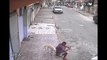 Dog Takes a Leak on a Brazilian Man