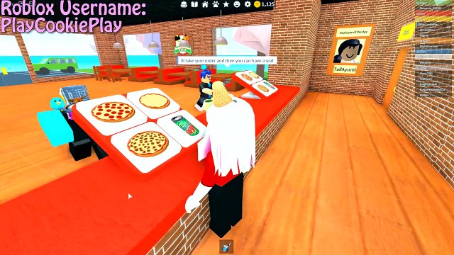 Cashier Work at a Pizza Place Restaurant Roblox - Lets Play Online Games
