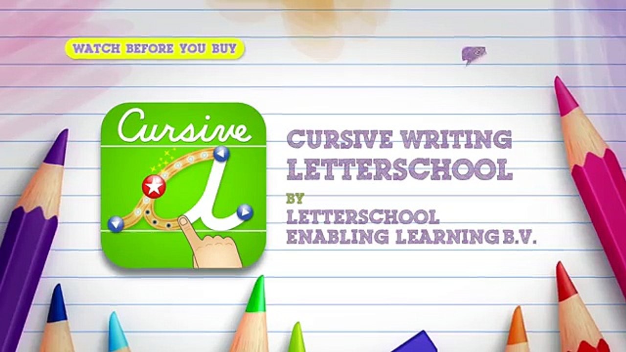 Cursive Writing LetterSchool - Awesome Learning App for Kids