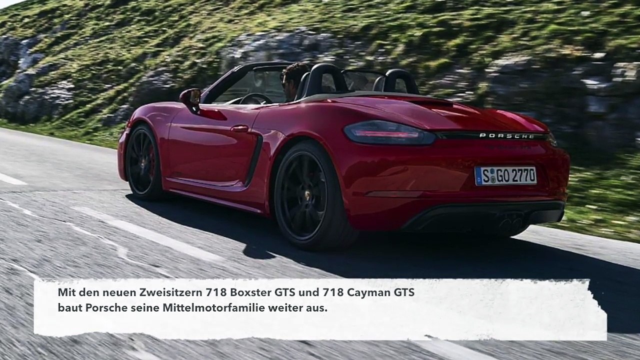 Die neuen Porsche 718 GTS-Modelle - Auf Design und Sportlichkeit getrimmt