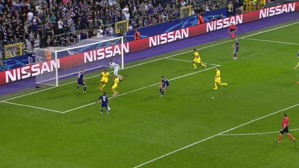 Champions League - Anderlecht  / PSG - Areola sauvé par sa transversale