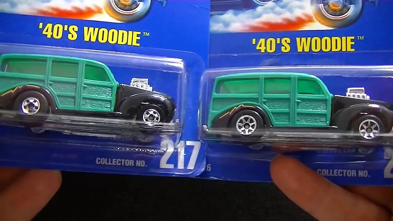 Hot Wheels Blue Cards