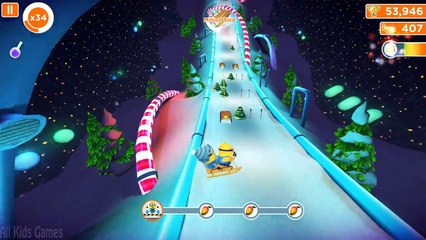 Despicable Me 2 - Minion Rush : Snowboarder Minion On Minion Sleds