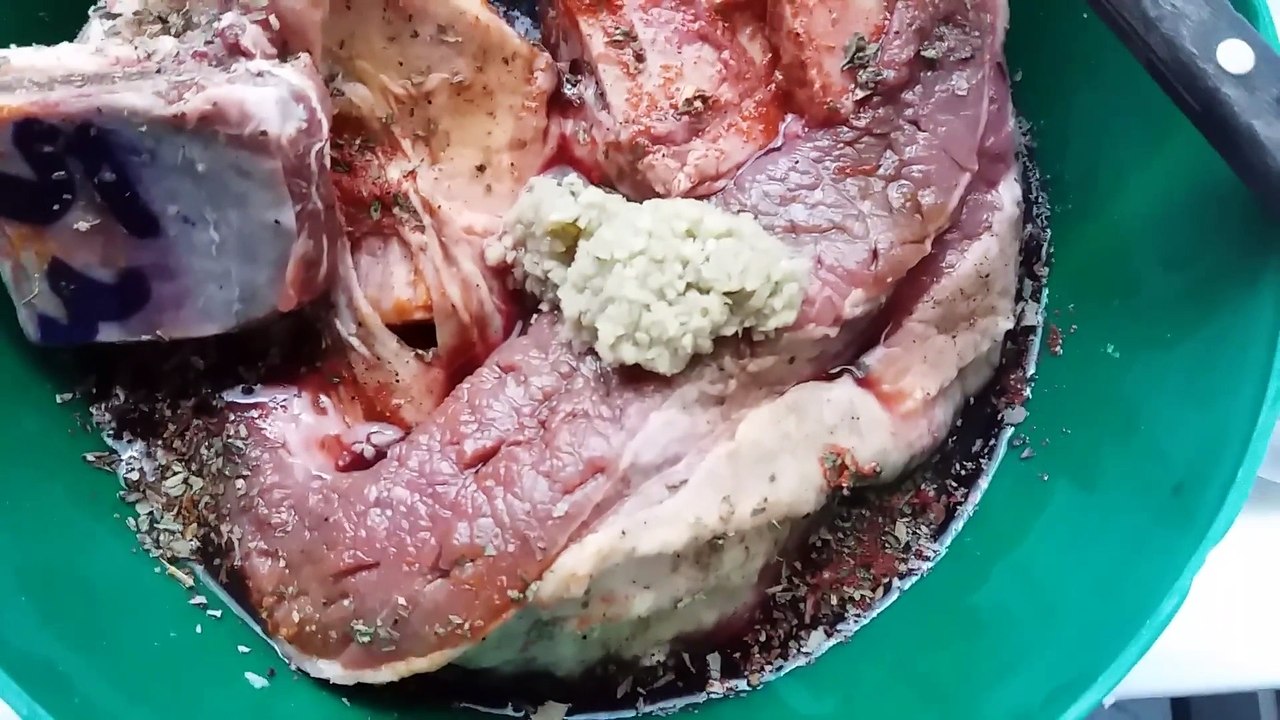 COSTELA  COM BATATA DOCE  NO MOLHO DE OSTRA