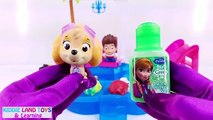Disney Frozen Bath Paint Paw Patrol Squirters Peppa Pig Finger Family Nursery Rhymes Magic