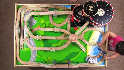 Thomas and Friends Wooden Play Table | Thomas Train Tender Parking Garage | Fun Toy Trains for Kids