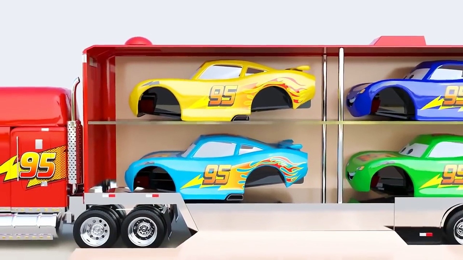 Rayo McQueen y McQueen Camion aprender colores para niños en español con  musica | Animacion | 3D – Видео Dailymotion