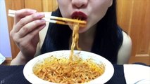 ASMR First FIRE Noodle Challenge MUKBANG 먹방 Eating Sounds