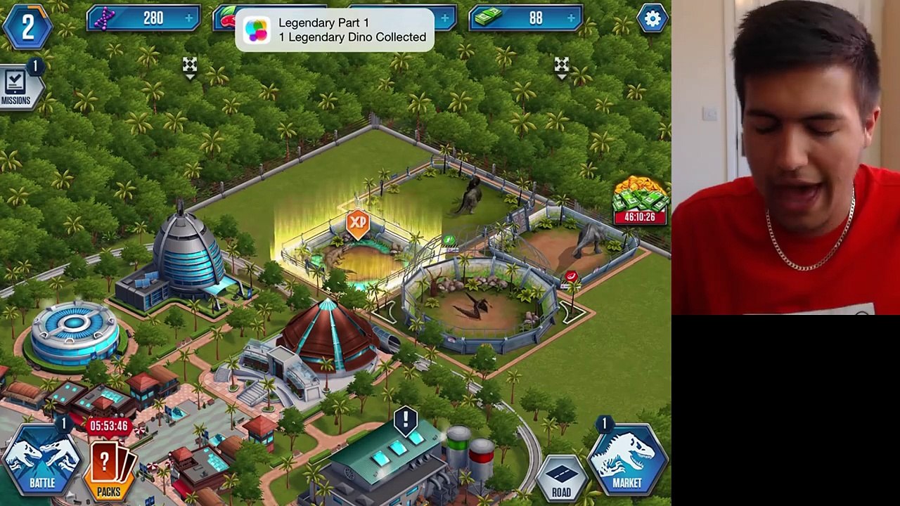 Jurassic World: The Game - BUYING A LEGENDARY CARD PACK - Jurassic World Gameplay Walkthrough Part 1