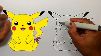 How to Draw Pikachu Step by Step | Pokemon Go