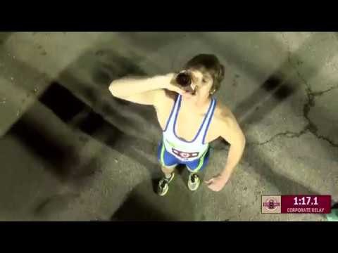2015 FloTrack Beer Mile 4x400 - Steve Magness vs Jacob Hernandez vs Team RunvJunkie