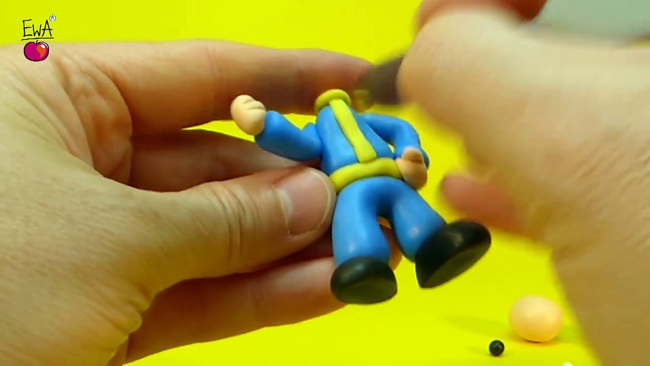 VAULT BOY - polymer clay tutorial by LetsClay WithEwa