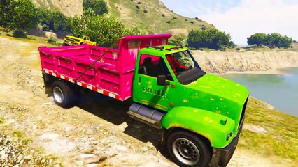 Trucks and Cars Party with Spiderman - Cartoon for Children with Nursery Rhymes Songs and Superhero