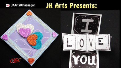 DIY Pop up Card for scrapbook | JK Arts 1097