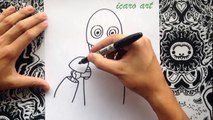 Como dibujar a blank de five nights at candys | how to draw blank from five nights at candys