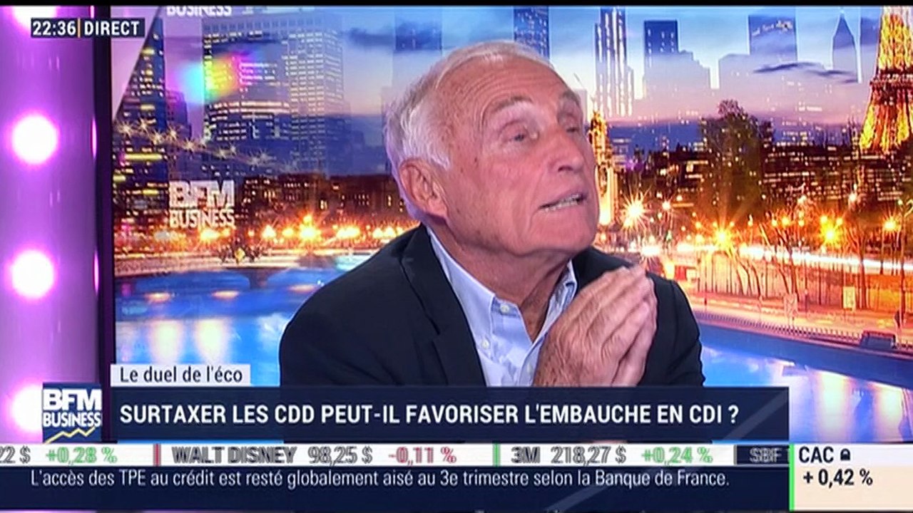Le duel de l'éco: Surtaxer les CDD peut-il favoriser l'embauche en CDI ? - 18/10
