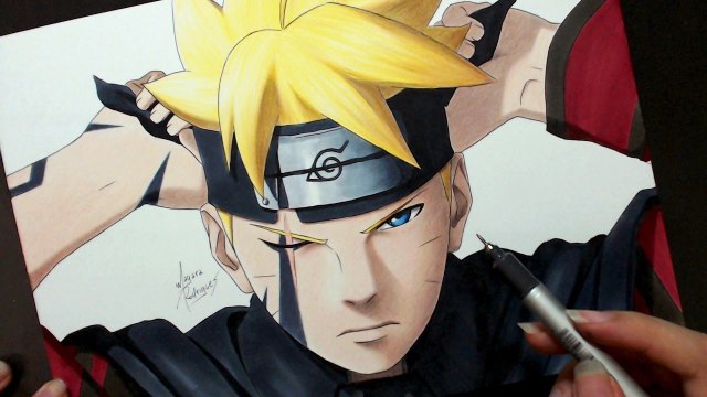 Speed Drawing - How to Drawing New Eye Power - Boruto Next Generation [HD]