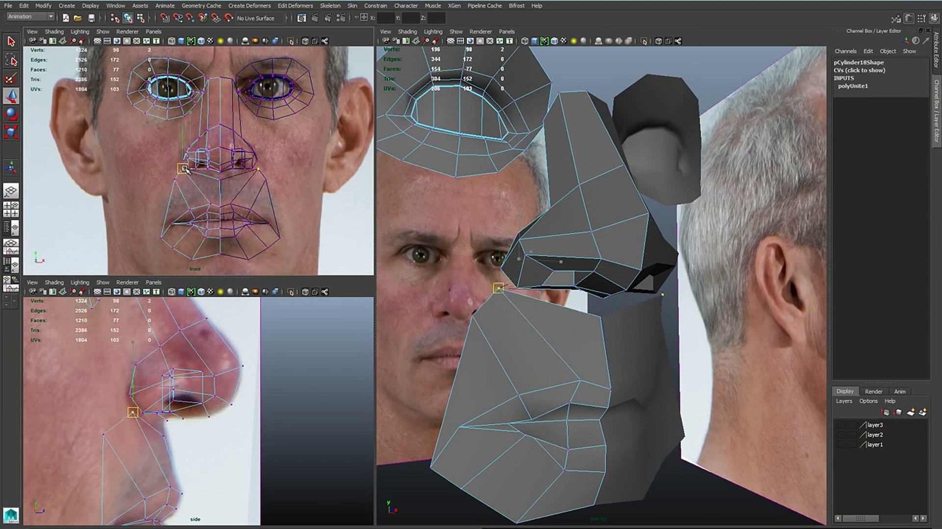 Maya HEAD MODELING for ANIMATION tutorial - Vidéo Dailymotion
