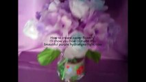 Tissue Paper Flowers Tutorial : Purple Hydrangeas
