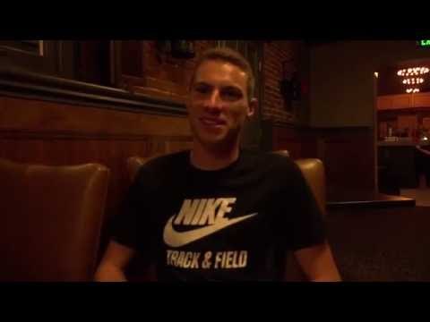 Clayton Murphy after winning the 800m and making his first Olympic team