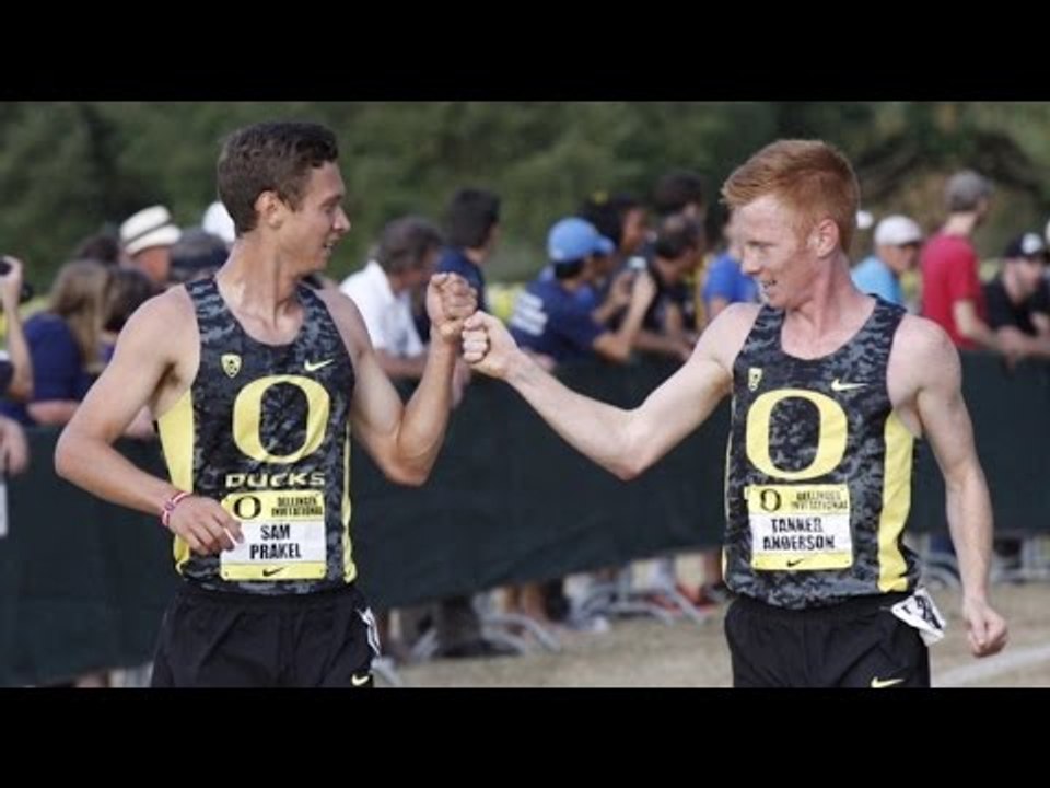 Oregon's Sam Prakel and Tanner Anderson go 1-2 at Bill Dellinger