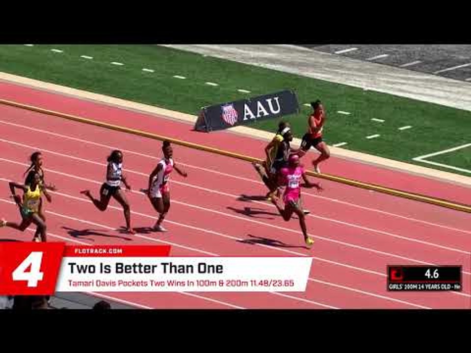 AAU Junior Olympic Games Top Ten Performances