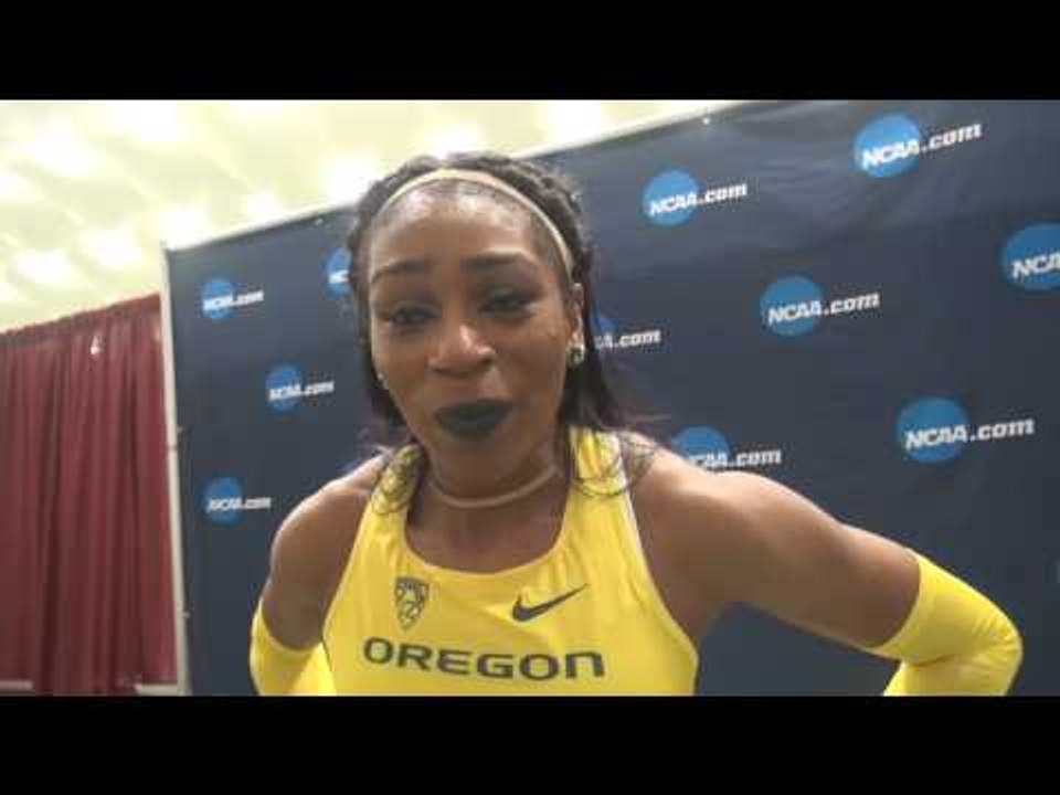 Raevyn Rogers talks setting the bar after winning 4th 800m title at the 2017 NCAA Indoor Champs
