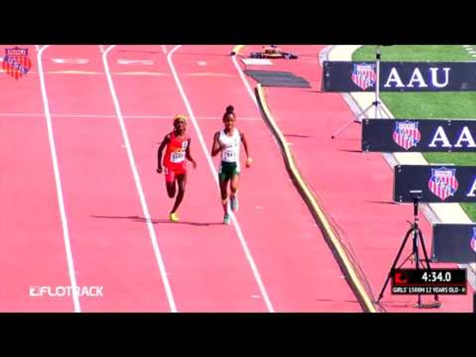 Cha'iel Johnson Drops Monster Kick To Win AAU Junior Olympic Games 1500m