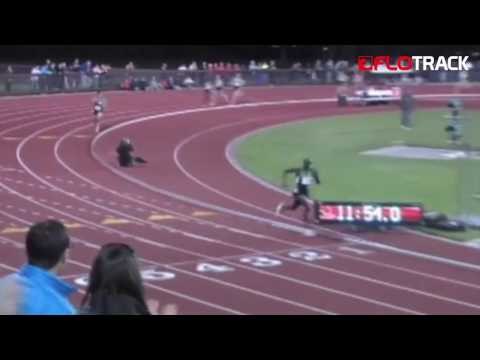 Lopez Lomong's Payton Jordan 5k Lap Mishap (2012)