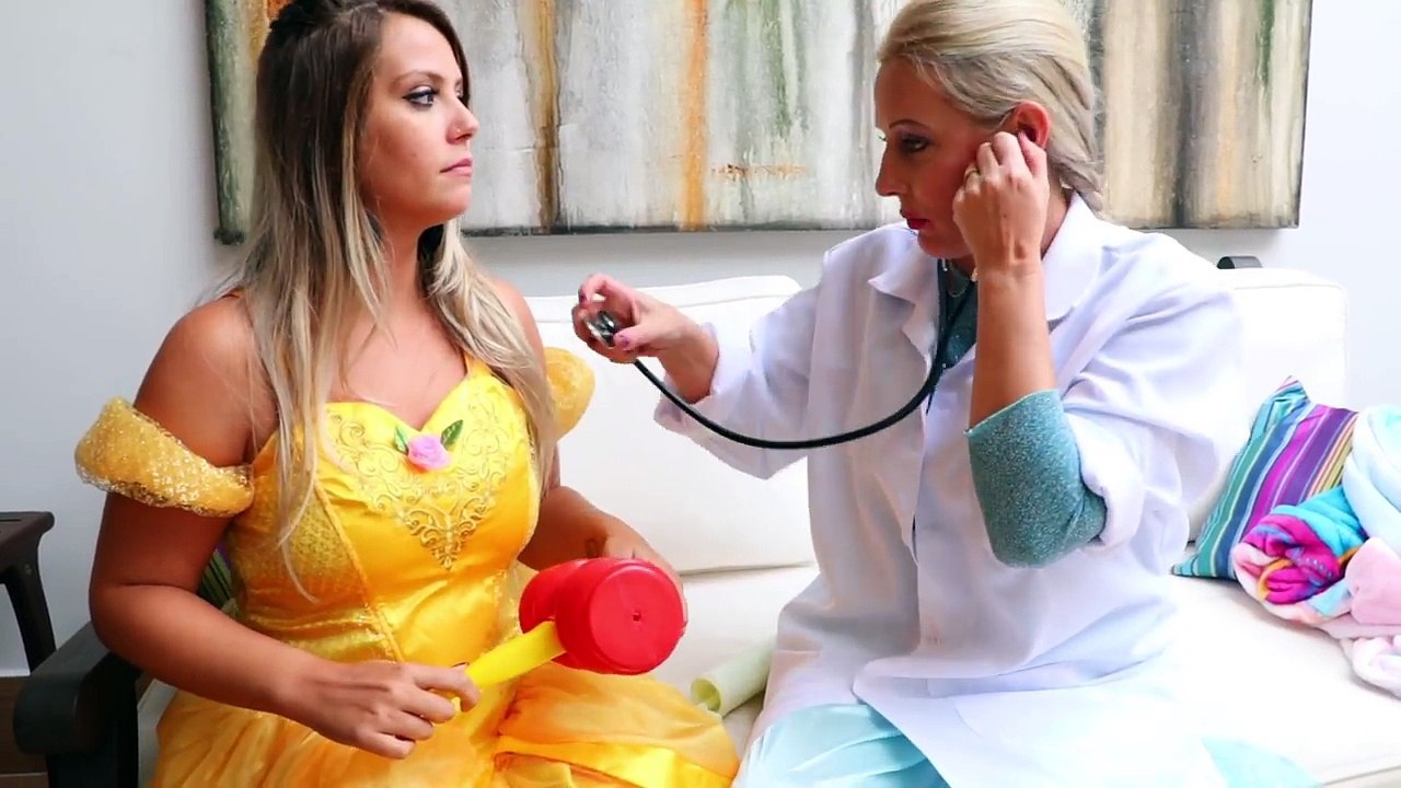 Frozen Elsa & Belle INJECTION SHOT PRANK Crazy Joker vs Elsa vs Belle w/ Spiderman in Real Life