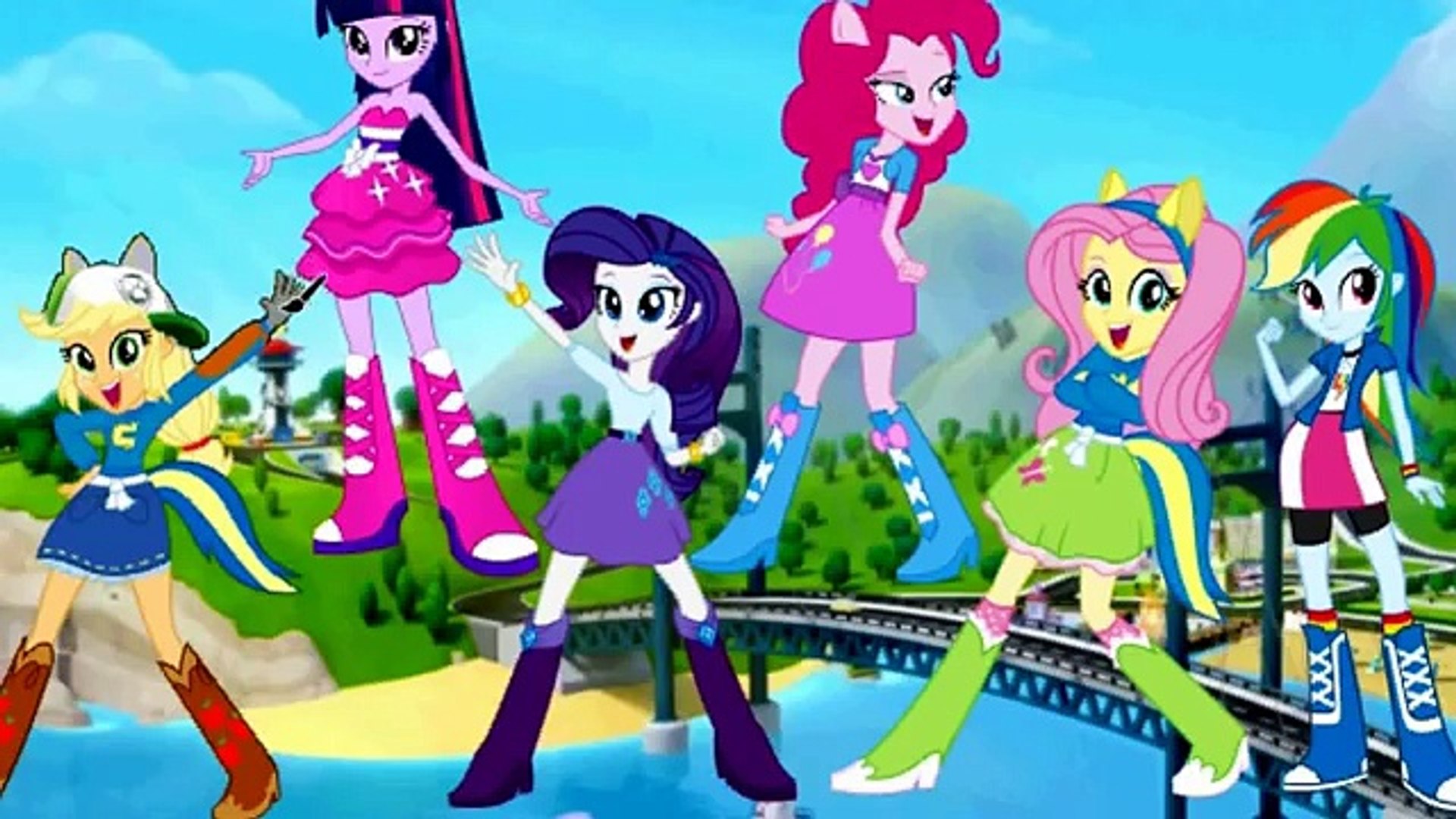 My Little Pony Equestria Girl Transforms To Paw Patrol Coloring Video For Kids Video Dailymotion