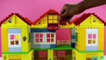 Peppa Pig And Masha Blocks Mega House Lego Sets With George Pig, Daddy Pig, Mummy Pig Lego Toys #1