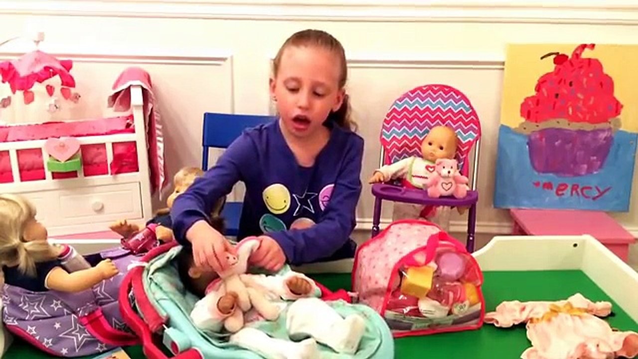 American Girl Doll Bitty Baby Twins Ballerina Nightgown Accessories Haul by New Toy Collector Family