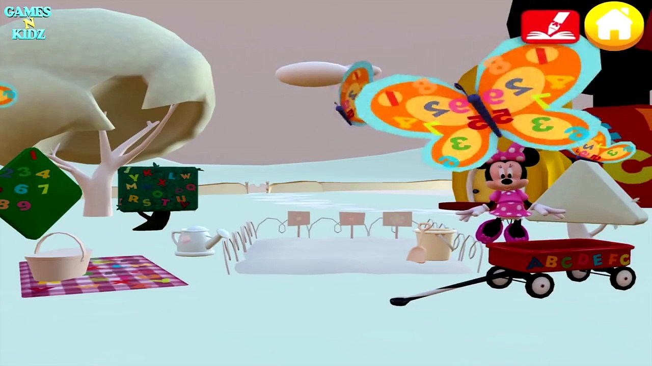 Minnie Mouse Color & Play - Minnies ABC Garden - Learn ABC & Numbers - Disney Junior Game For Kids