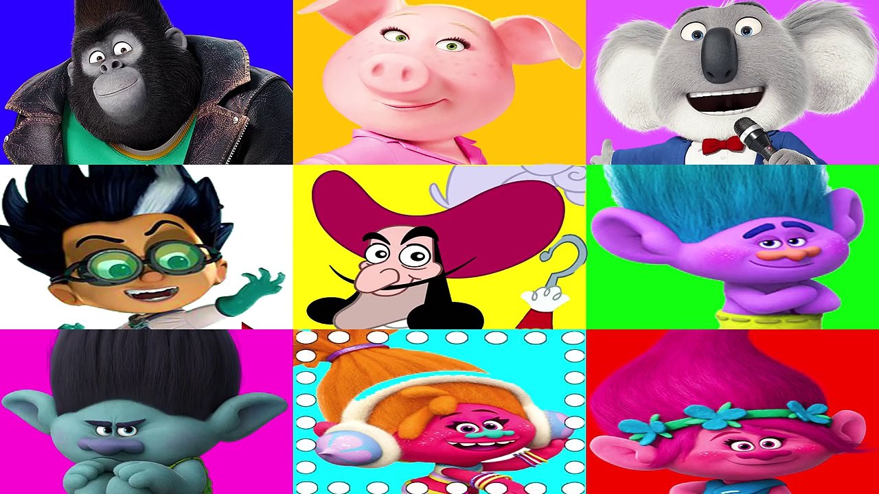 Trolls Movie Poppy and Bergens, Beauty and the Beast vs Villains Game Part 2 | Ellie Sparkles