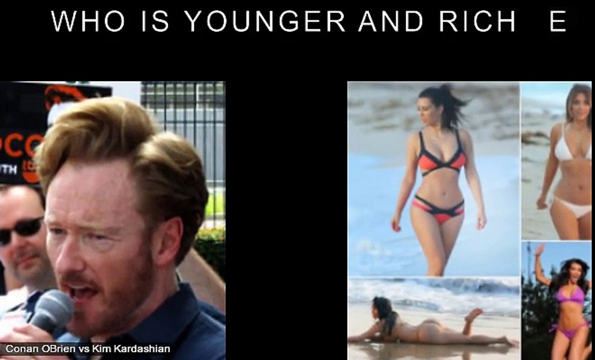 Conan OBrien vs Kim Kardashian Who is younger and richer?