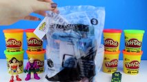 Giant Superman Play Doh Surprise Egg - Batman vs Superman Dawn of Justice Mystery Toys