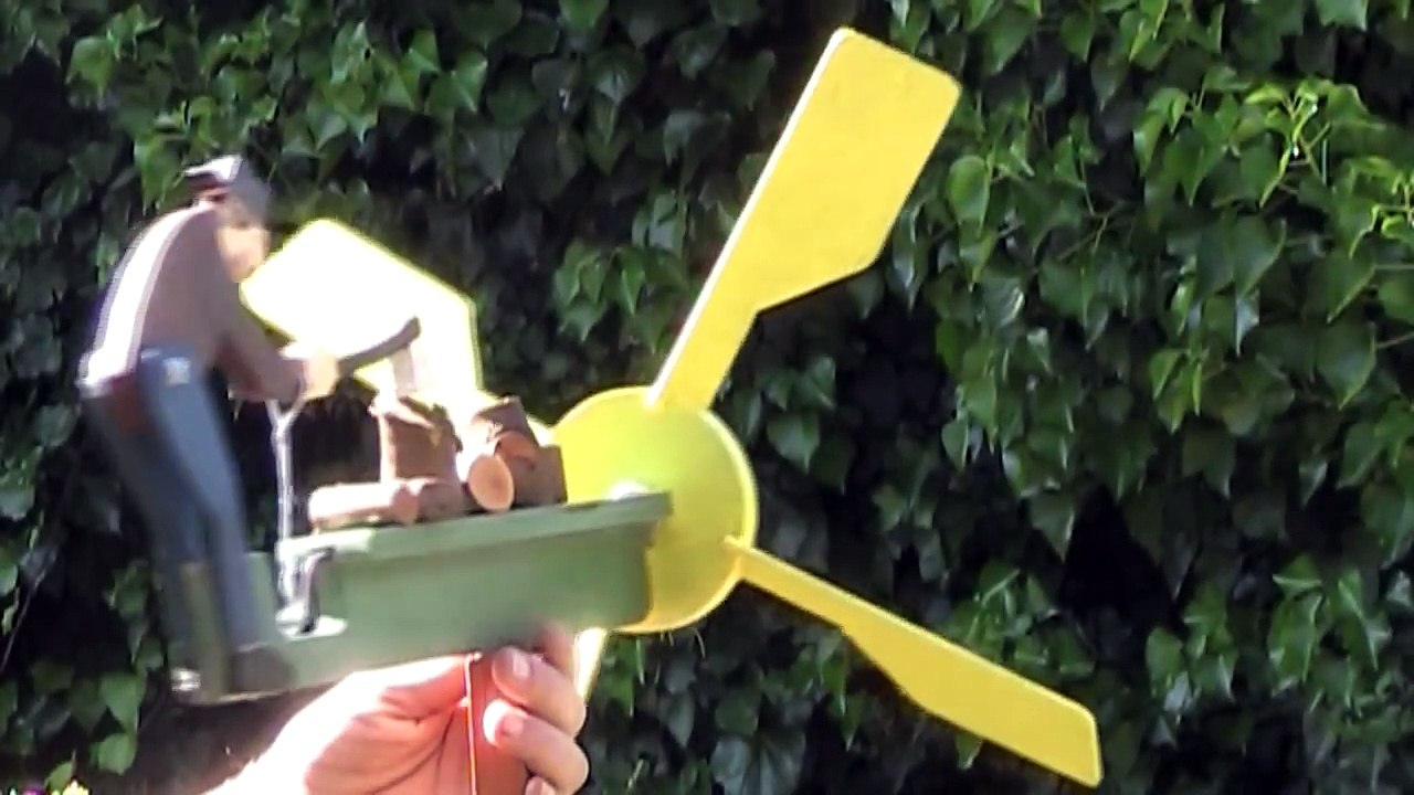 Make an easy wood whirligig