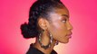 Cornrows into Double Buns► Natural Hair Protective Style