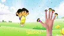 Dora the Explorer Finger Family Song Nursery Rhymes - Learning Colors for Kids w Dora the Explorer