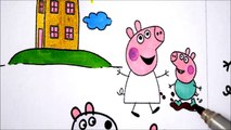 Peppa Pig Planting Best Coloring Book Pages Videos For Kids Rainbow Coloring Compilation Fun Art