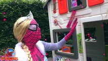 Frozen Elsa Compilation Frozen Elsa and Spiderman - Superheroes in real life SHMIRL