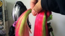 How to Restyle Duchess Swan Doll Hair Tutorial - Ever After High - Hair Bump/ Bun/ Curl