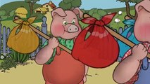 Los Tres Cerditos y El Lobo Feroz. Cuento de Fabula Infantil con Moraleja