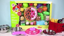 Toy Cutting fruit vegetables العاب طبخ حقيقية للاطفال تقطيع الخضروات والفاكهة العاب بنات