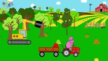 Tror Farm Works | Excavator | Picking Apples | Zbieranie owoców na Farmie | BAJKI