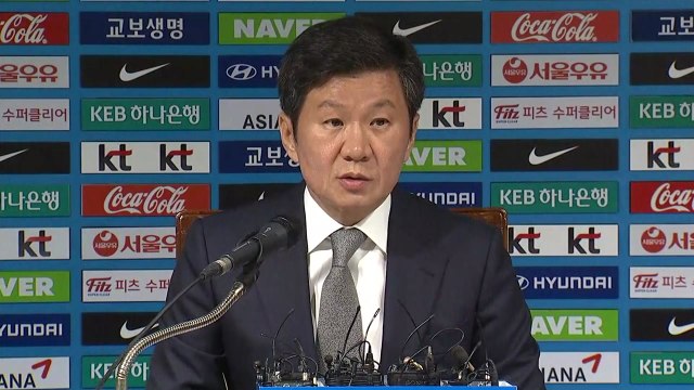 [현장영상] 정몽규 히딩크 논란 안타깝다...신태용 신뢰 / YTN