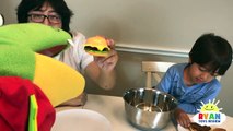 Real Food vs Gummy Food Challenge! Kid Re to gross candy worlds largest gummy worms