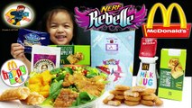 NEW McDonalds HAPPY MEAL KIDS TOYS new Nerf Rebelle Girls Toys Review-Family4Fun