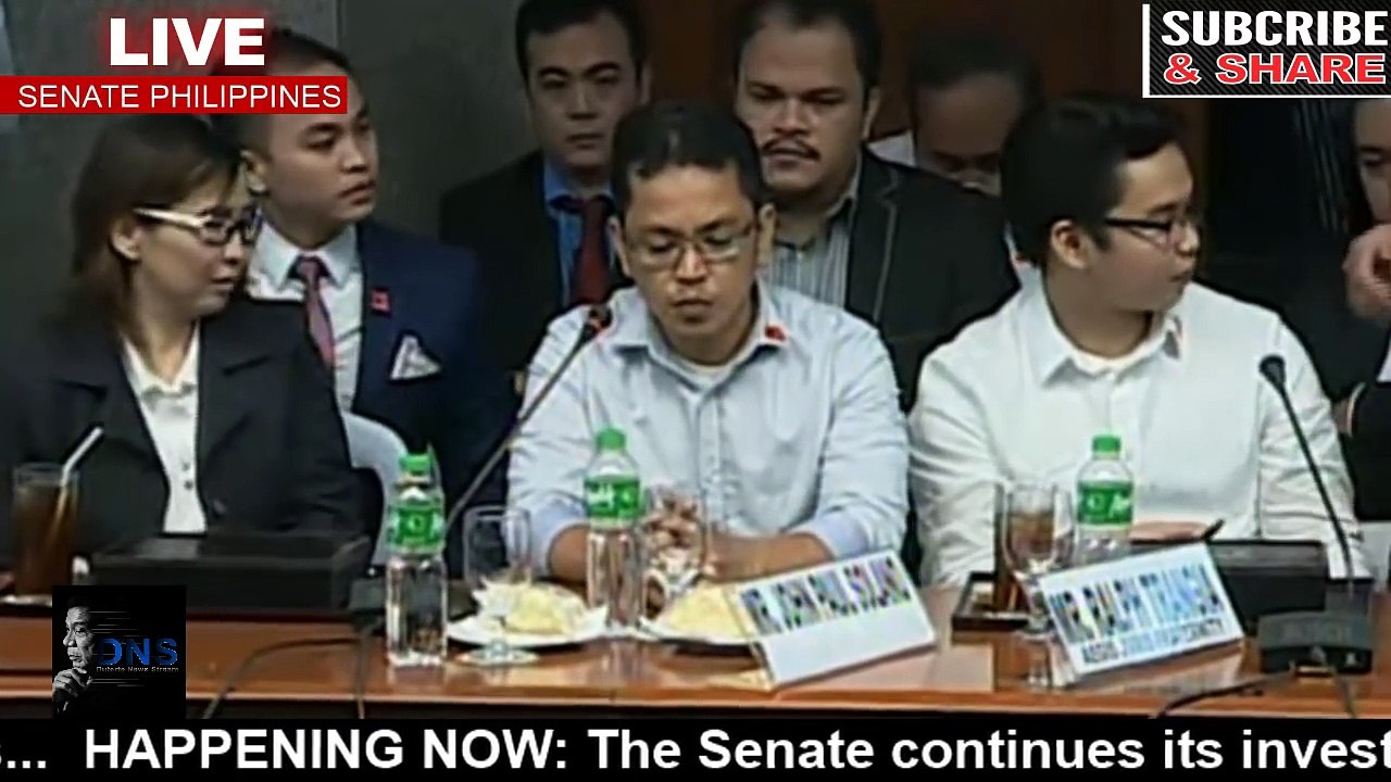 Sen. POE : HALATANG may TINAGO,  Ralph Trangia Parents invoke right against self-incrimination!